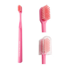 Healthy Smile Medium зубная щетка средней жесткости, Розовая